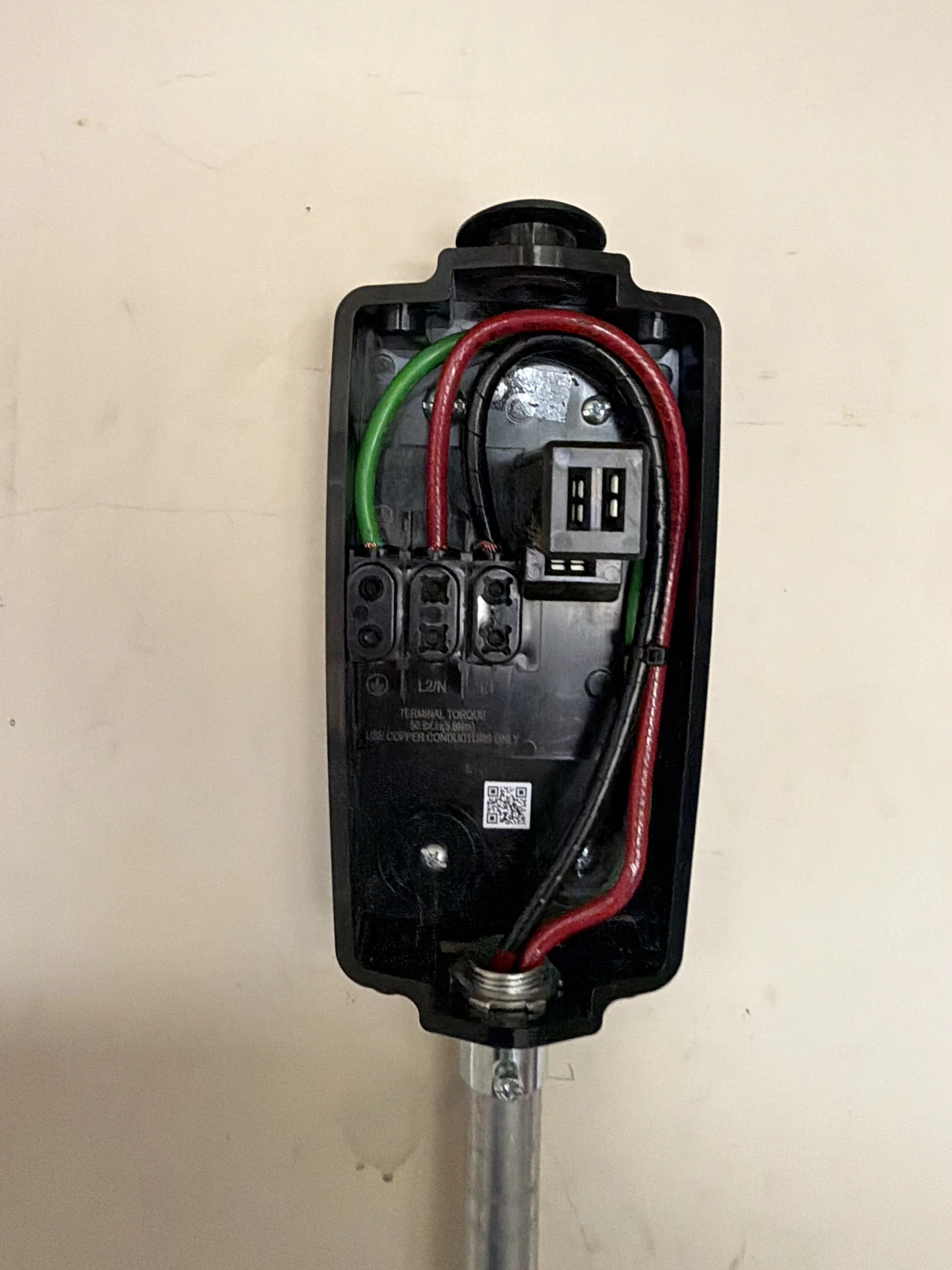 Tesla charging installation work in Los Angeles by LED Guys electrician