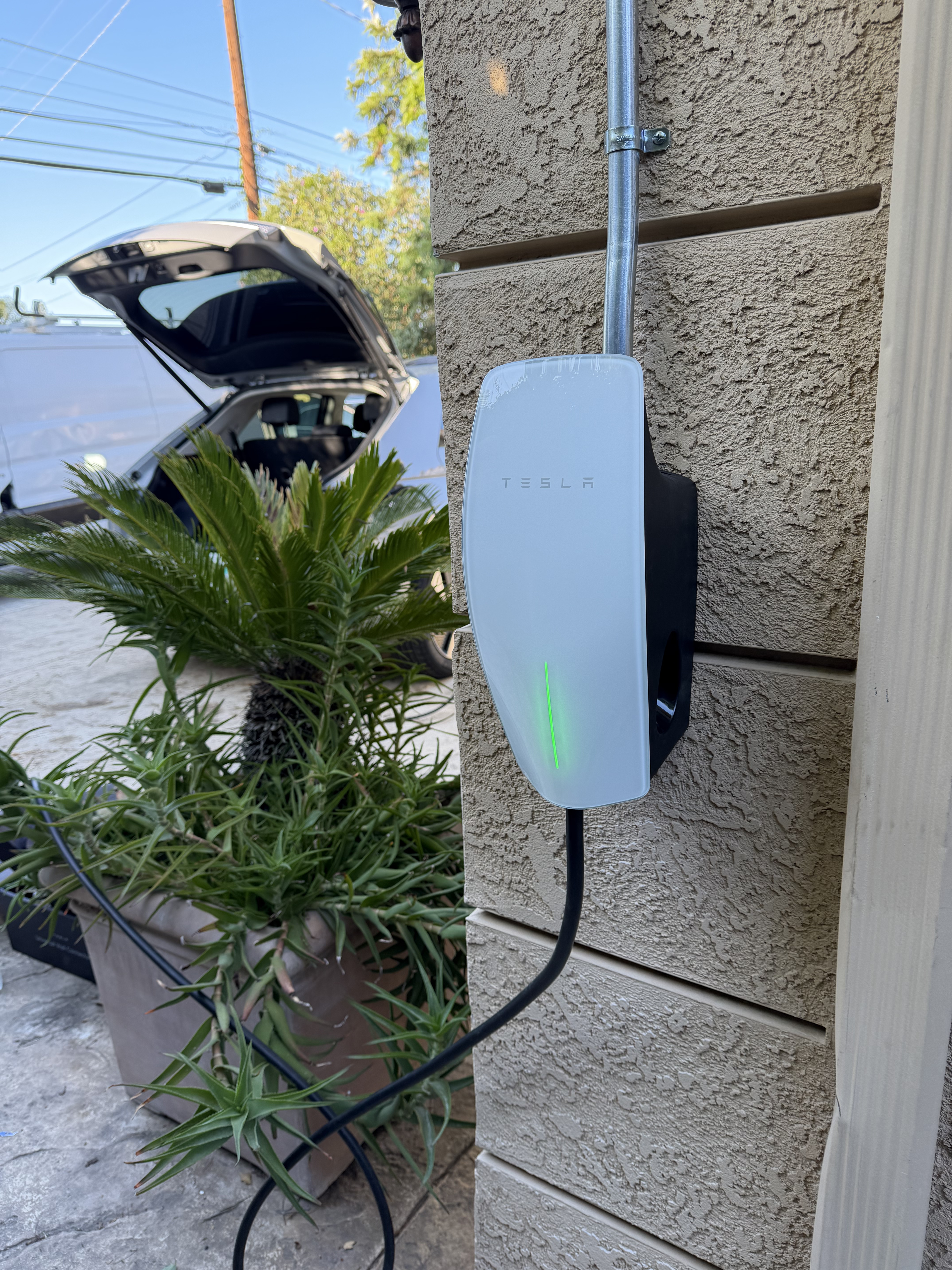 Tesla Wall Connector installed by LED Guys in Los Angeles